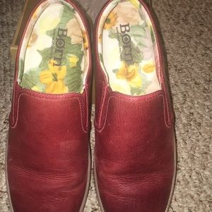 Born slip on shoes red color